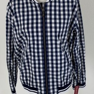 NWT Lightweight Merona Plaid Jacket